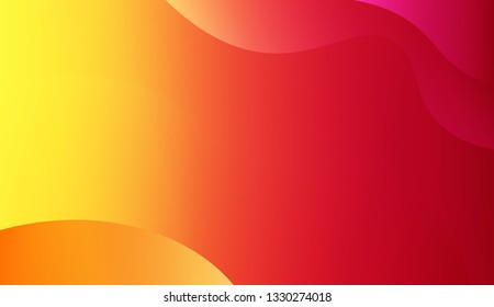 Bright abstract background with geometric shapes layers. Wave shapes and warm colors. Vector illustration. Blue purple color.