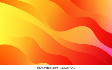 Bright abstract background with geometric shapes layers. Wave shapes and warm colors. Vector illustration. Blue purple color.
