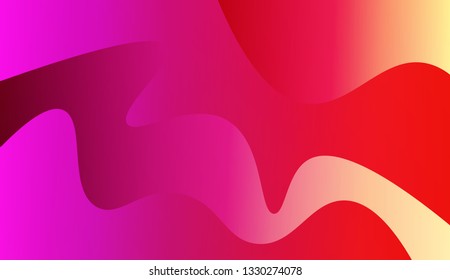 Bright abstract background with geometric shapes layers. Wave shapes and warm colors. Vector illustration. Blue purple color.