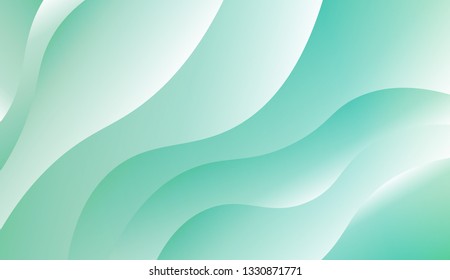 Bright abstract background with geometric shapes layers. Swirly Colorful Vibrant Shapes. Vector illustration. Futuristic wavy backdrop. Gradient.