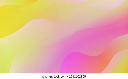 Bright abstract background with geometric shapes layers. Swirly Colorful Vibrant Shapes. Vector illustration. Futuristic wavy backdrop. Gradient