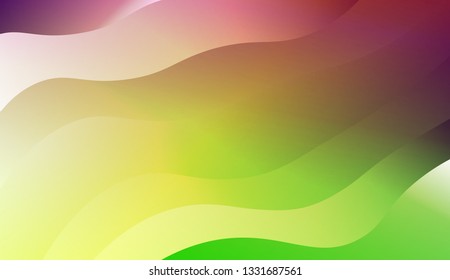 Bright abstract background with geometric shapes layers. Swirly Colorful Vibrant Shapes. Vector illustration. Futuristic wavy backdrop. Gradient.