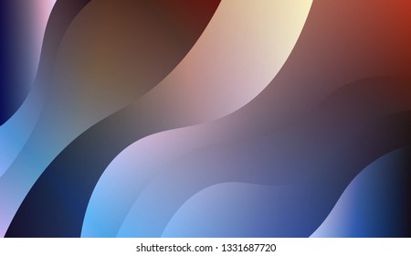 Bright abstract background with geometric shapes layers. Swirly Colorful Vibrant Shapes. Vector illustration. Futuristic wavy backdrop. Gradient.