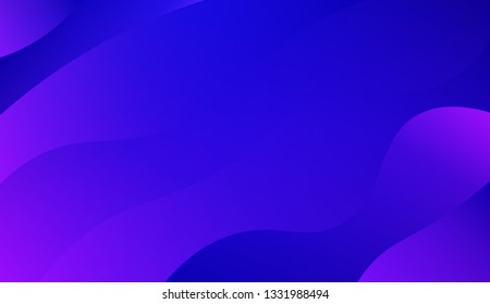 Bright abstract background with geometric shapes layers. Wave shapes and warm colors. Vector illustration. Blue purple color.