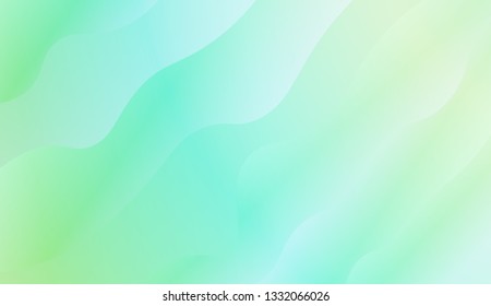 Bright abstract background with geometric shapes layers. Swirly Colorful Vibrant Shapes. Vector illustration. Futuristic wavy backdrop. Gradient