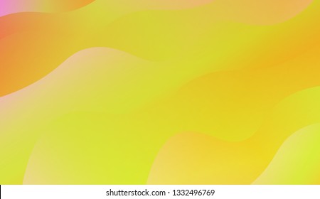 Bright abstract background with geometric shapes layers. Swirly Colorful Vibrant Shapes. Vector illustration. Futuristic wavy backdrop. Gradient