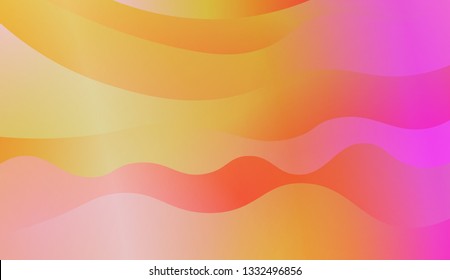 Bright abstract background with geometric shapes layers. Swirly Colorful Vibrant Shapes. Vector illustration. Futuristic wavy backdrop. Gradient