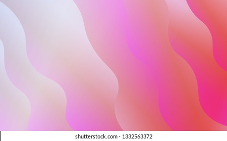 Bright abstract background with geometric shapes layers. Swirly Colorful Vibrant Shapes. Vector illustration. Futuristic wavy backdrop. Gradient