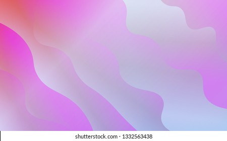Bright abstract background with geometric shapes layers. Swirly Colorful Vibrant Shapes. Vector illustration. Futuristic wavy backdrop. Gradient