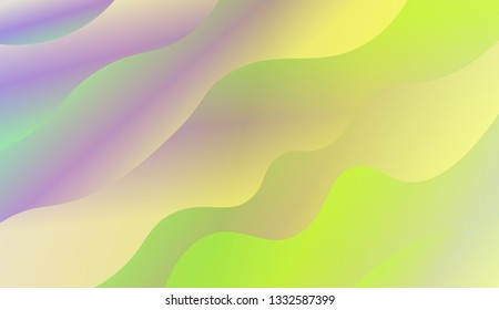 Bright abstract background with geometric shapes layers. Swirly Colorful Vibrant Shapes. Vector illustration. Futuristic wavy backdrop. Gradient