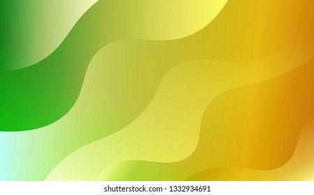Bright abstract background with geometric shapes layers. Swirly Colorful Vibrant Shapes. Vector illustration. Futuristic wavy backdrop. Gradient.