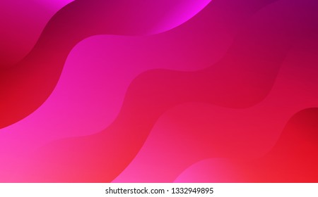 Bright abstract background with geometric shapes layers. Wave shapes and warm colors. Vector illustration. Blue purple color.