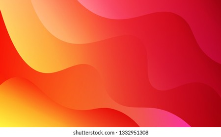 Bright abstract background with geometric shapes layers. Wave shapes and warm colors. Vector illustration. Blue purple color.