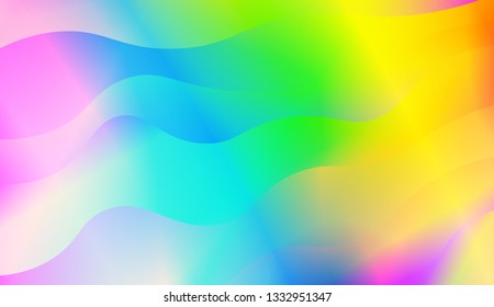 Bright abstract background with geometric shapes layers. Swirly Colorful Vibrant Shapes. Vector illustration. Futuristic wavy backdrop. Gradient