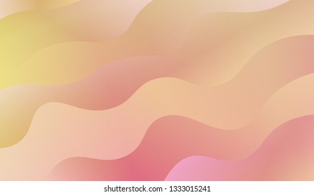 Bright abstract background with geometric shapes layers. Swirly Colorful Vibrant Shapes. Vector illustration. Futuristic wavy backdrop. Gradient