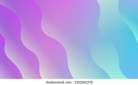 Bright abstract background with geometric shapes layers. Swirly Colorful Vibrant Shapes. Vector illustration. Futuristic wavy backdrop. Gradient