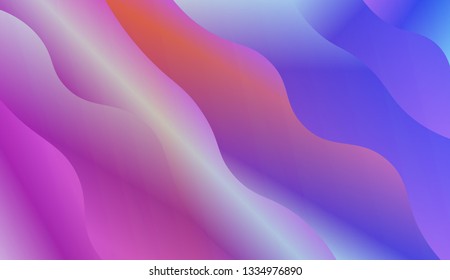 Bright abstract background with geometric shapes layers. Swirly Colorful Vibrant Shapes. Vector illustration. Futuristic wavy backdrop. Gradient