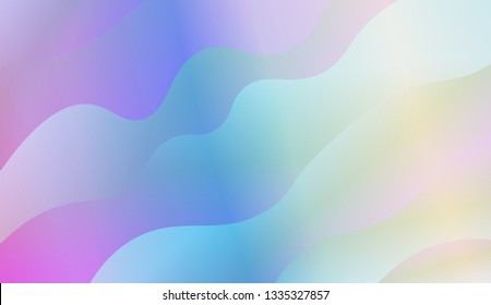Bright abstract background with geometric shapes layers. Swirly Colorful Vibrant Shapes. Vector illustration. Futuristic wavy backdrop. Gradient