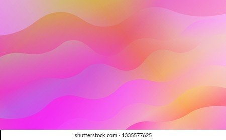 Bright abstract background with geometric shapes layers. Swirly Colorful Vibrant Shapes. Vector illustration. Futuristic wavy backdrop. Gradient