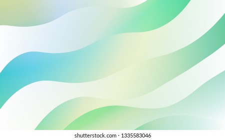 Bright abstract background with geometric shapes layers. Swirly Colorful Vibrant Shapes. Vector illustration. Futuristic wavy backdrop. Gradient.