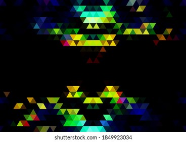 A bright abstract background with a geometric texture of triangles. Stock vector illustration.