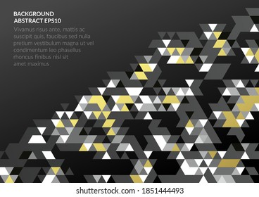 A bright abstract background with a geometric texture of triangles. Stock vector illustration.