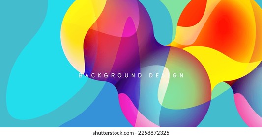 Bright abstract background glossy shiny circle and sphere composition. Minimalist geometric vector Illustration For Wallpaper, Banner, Background, Card