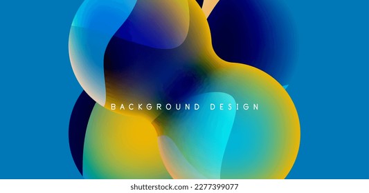 Bright abstract background glossy shiny circle and sphere composition. Minimalist geometric vector Illustration For Wallpaper, Banner, Background, Card