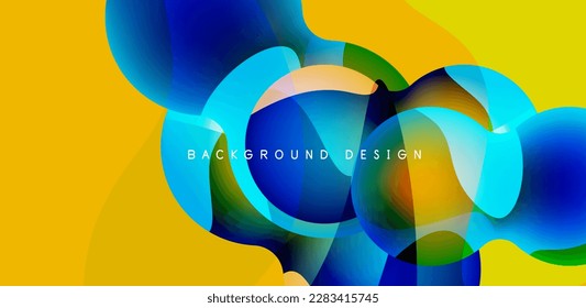Brillante fondo abstracto brillante círculo brillante y composición de esfera. Vector geométrico minimalista Ilustración Para Papel De Fondo, Cartel, Fondo, Tarjeta