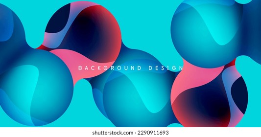 Brillante fondo abstracto brillante círculo brillante y composición de esfera. Vector geométrico minimalista Ilustración Para Papel De Fondo, Cartel, Fondo, Tarjeta
