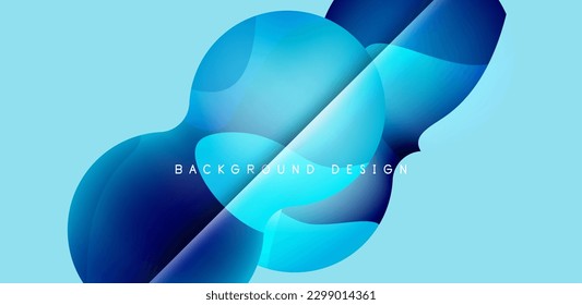 Brillante fondo abstracto brillante círculo brillante y composición de esfera. Vector geométrico minimalista Ilustración Para Papel De Fondo, Cartel, Fondo, Tarjeta