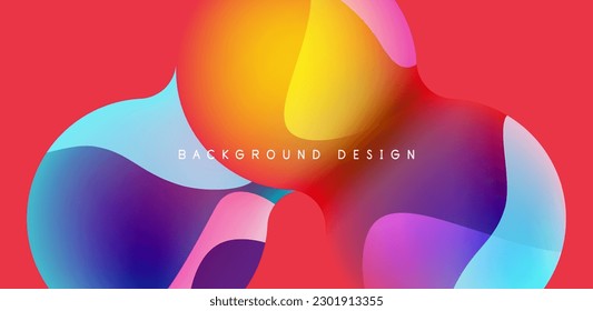 Brillante fondo abstracto brillante círculo brillante y composición de esfera. Vector geométrico minimalista Ilustración Para Papel De Fondo, Cartel, Fondo, Tarjeta