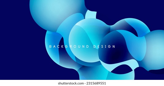 Brillante fondo abstracto brillante círculo brillante y composición de esfera. Vector geométrico minimalista Ilustración Para Papel De Fondo, Cartel, Fondo, Tarjeta
