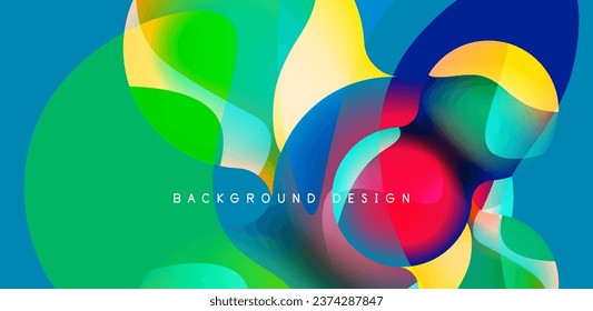 Bright abstract background glossy shiny circle and sphere composition. Minimalist geometric vector Illustration For Wallpaper, Banner, Background, Card