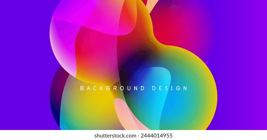 Fondo abstracto brillante brillante círculo brillante y composición de la esfera. Ilustración de vector geométrico minimalista para papel pintado, banner, fondo, tarjeta