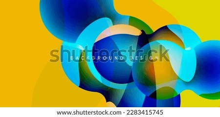 Bright abstract background glossy shiny circle and sphere composition. Minimalist geometric vector Illustration For Wallpaper, Banner, Background, Card
