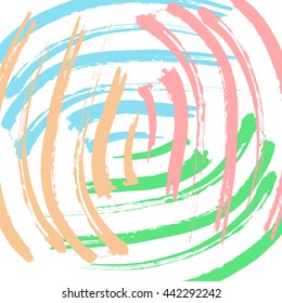 Bright abstract background in grunge style brush strokes
