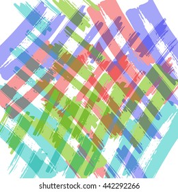 Bright abstract background in grunge style brush strokes