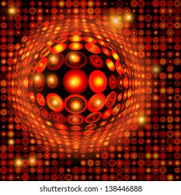 Bright abstract background. The illustration contains transparency and effects. EPS10