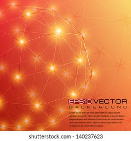 Bright abstract background. The illustration contains transparency and effects. EPS10