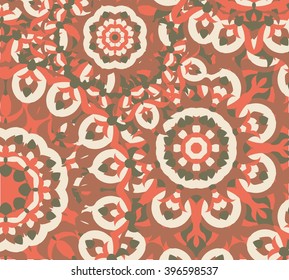 bright abstract background of mandalas