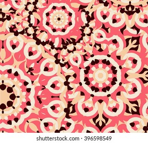bright abstract background of mandalas