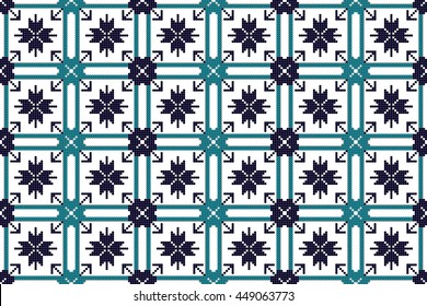 Bright abstract background with mosaic elements. seamless vector illustration
