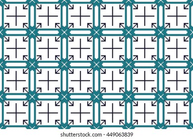 Bright abstract background with mosaic elements. seamless vector illustration