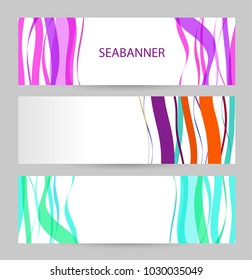 Bright Abstract background on white background. multi-colored waves and streaks. Abstract summer picture of water. Vector illustration.