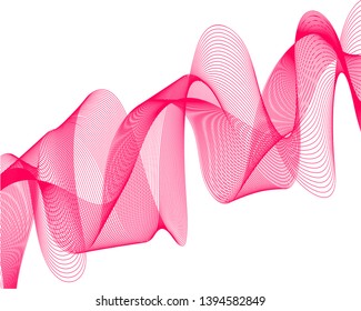 bright abstract background pink red lines on a white background, the template can serve as a design element, website screensaver, online store, poster, letters, postcards.