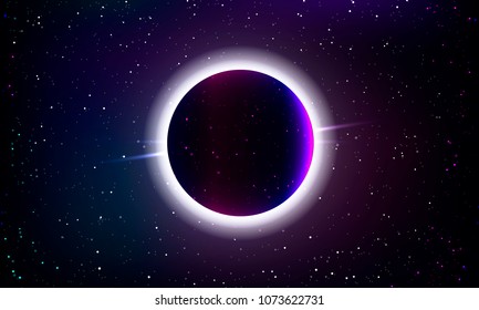 Bright abstract background of a planet