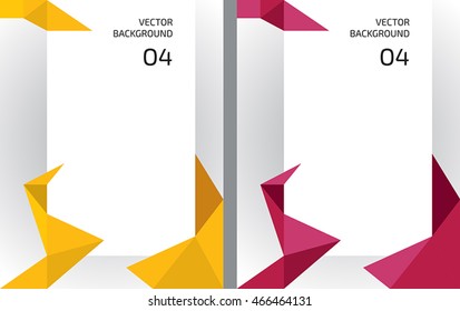 Bright abstract background of polygons, illustration