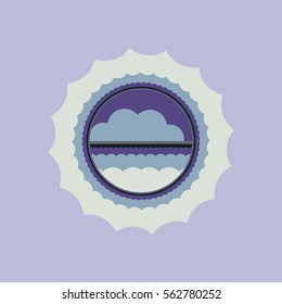 Bright abstract background with rounded wavy elements, that give the illustration of lightness and airiness. Modern vector art.