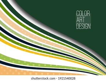 Heller abstrakter Hintergrund, weiche farbige Linien. Vorlage für Ihr Design. Vektorgrafik